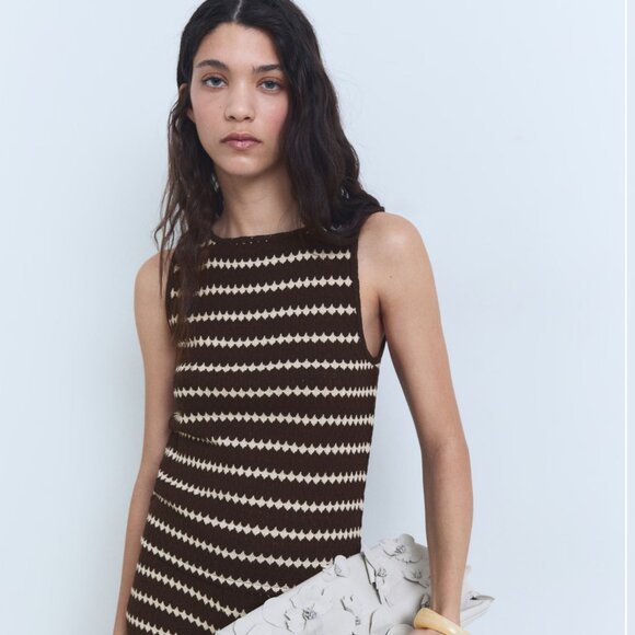 New w/Tags Mango Crochet Top - Picture 1 of 3
